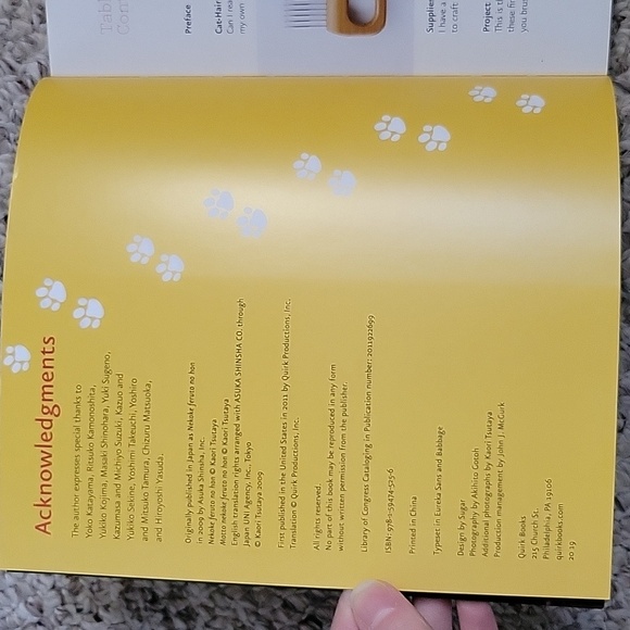 2012 Crafting with Cat Hair Paperback Book by Kaori Tsutaya Mint Condition - Picture 2 of 6